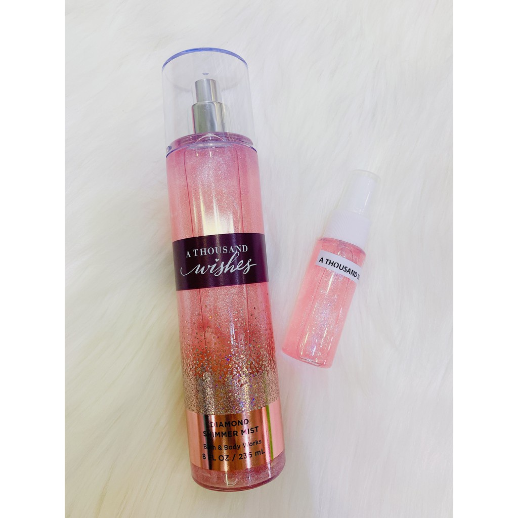 Xịt thơm body mist Bath and Body Works A Thousand Wishes _minoon305