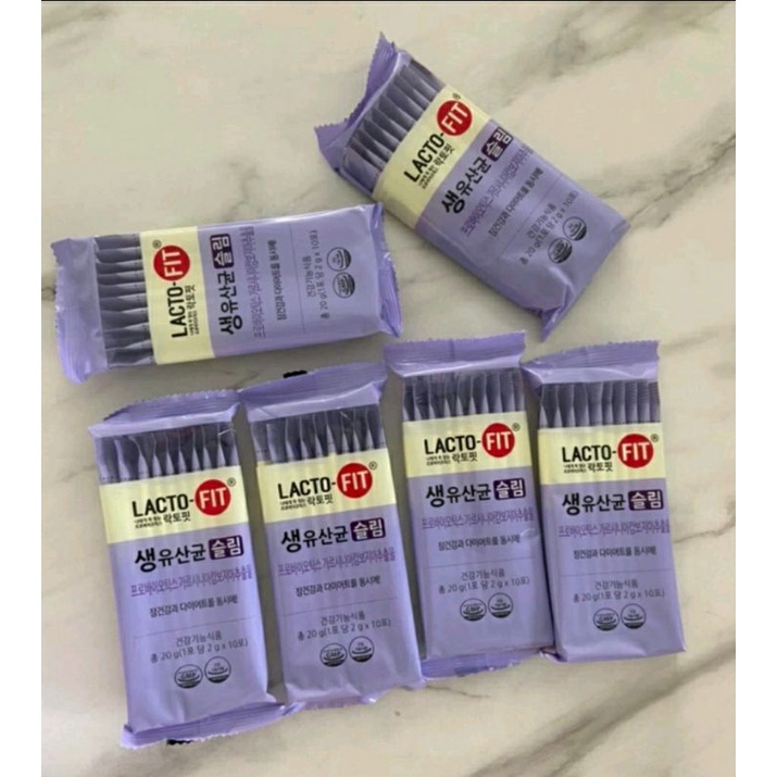 Bột Men Tiêu Hóa Lợi Khuẩn Hỗ trợ Giảm Cân Lacto Fit Slim 60 gói Hàn Quốc