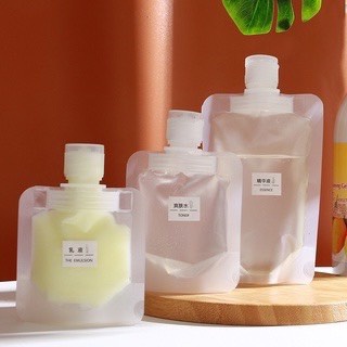 Bộ 3 Chai Chiết Mỹ Phẩm -Dầu Gội, Sữa Tắm Túi Chiết Mỹ Phẩm -Du Lịch Trong Suốt Mini Chống Nước 30ml/ 50ml/ 100ml