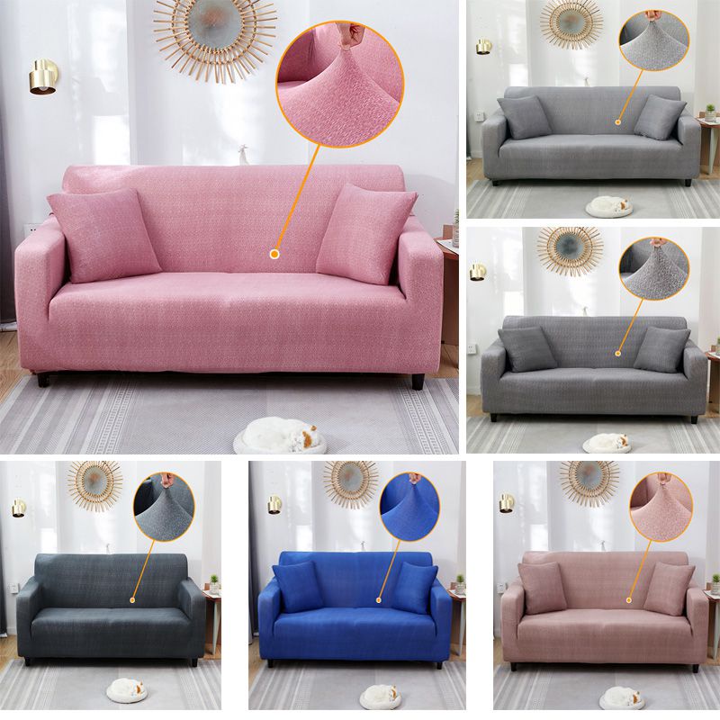 Vỏ Bọc Ghế Sofa 1 / 2 / 3 / 4 Hình Chữ L Chất Liệu Co Giãn Tốt