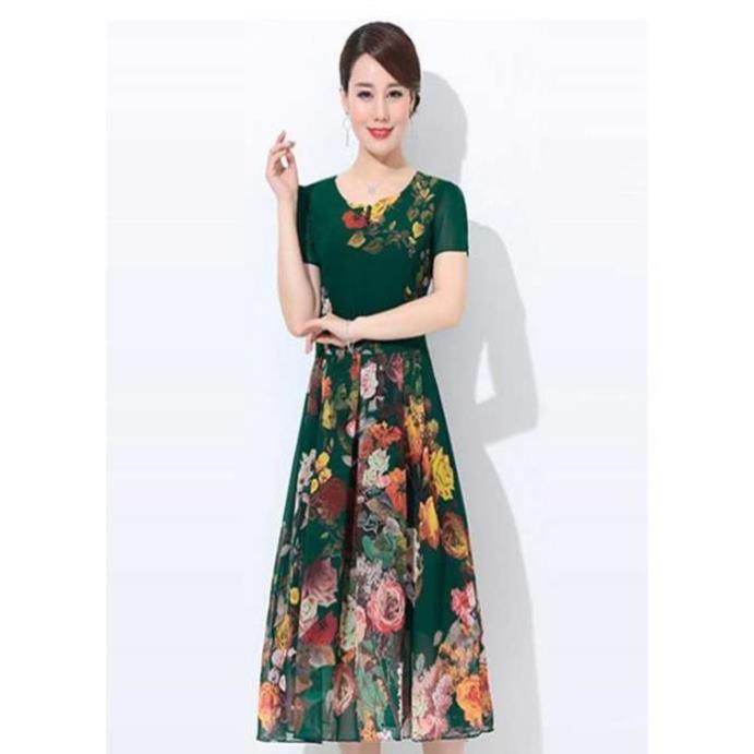 [CHUYÊN SỈ GIÁ RẺ HÀNG THIẾT KẾ CAO CẤP]ĐẦM HOA 3D XÒE XẾP LY DUYÊN DÁNG - TP1899 GABOFASHION hàng vnxk