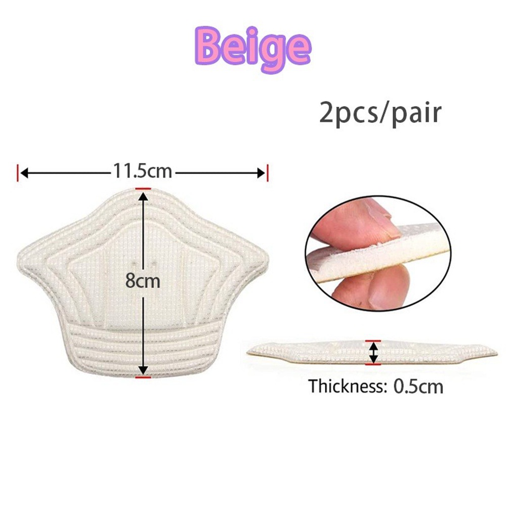 Bộ 2 Miếng Lót Gót Giày Thể Thao Bằng Lưới Xốp Dày Mềm Mại Thoáng Khí Chống Rơi Chống Mòn