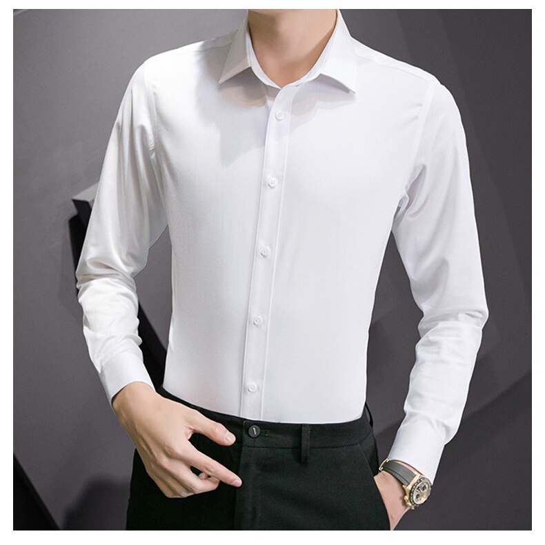 Áo sơ mi nam dài tay kiểu dáng công sở form Hàn Quốc cực đẹp