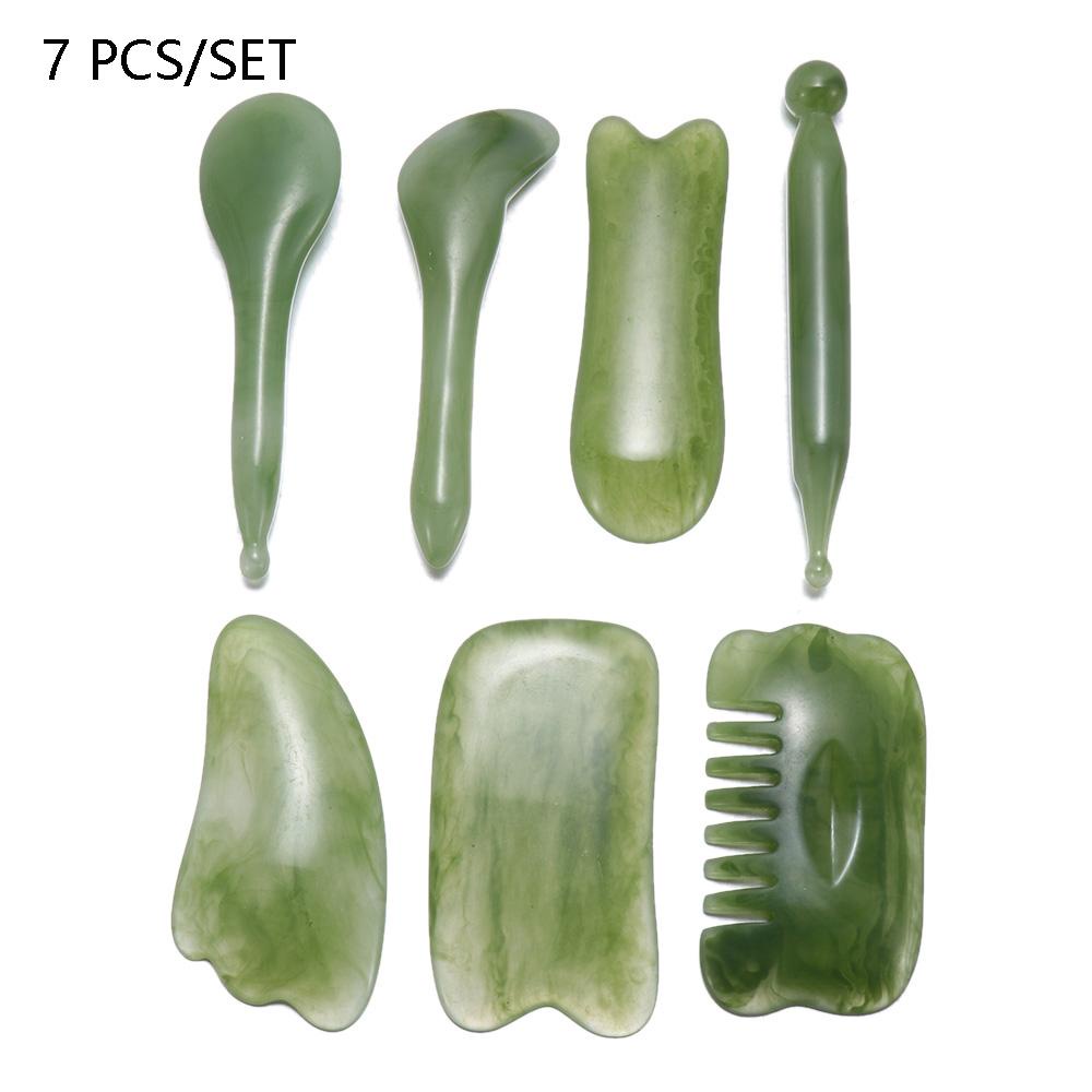 Set 7 Dụng Cụ Mát Xa Cơ Thể Bằng Nhựa Resin Tự Nhiên