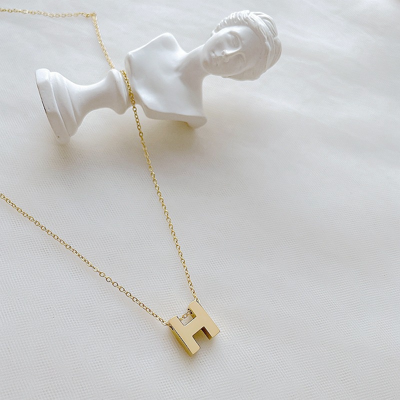 [FreeShip] Dây chuyền nữ titan chữ H thời trang X5-301 - CAM KẾT KHÔNG BAY MÀU