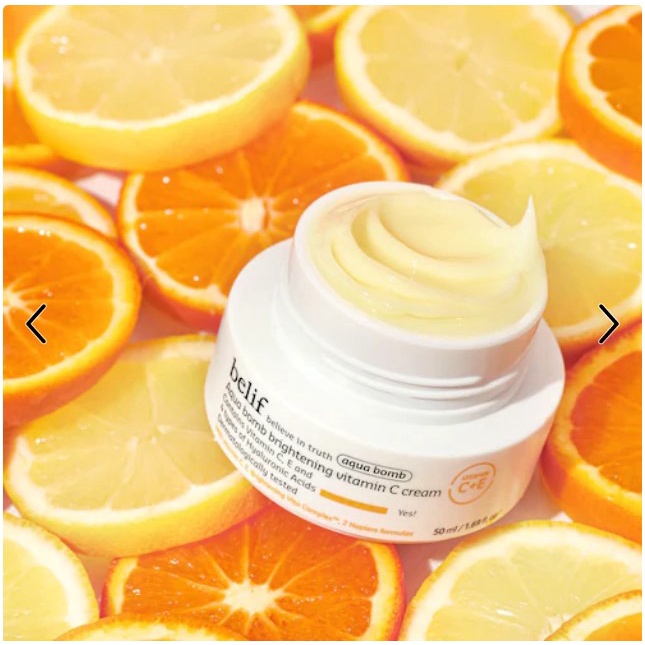 Sample mẫu thử Kem dưỡng ẩm trắng da chống oxi hóa Belif Aqua Bomb Brightening Vitamin C Cream