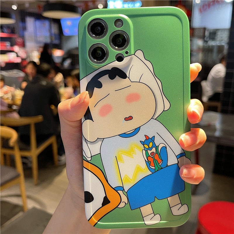 Ốp Điện Thoại Cao Su Mềm Chống Sốc Hình Cậu Bé Bút Chì Cho iPhone11 Xs XR 66WQ 78P 12ProMax/13ProMAX