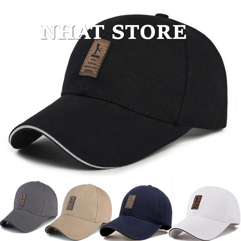 Mũ lưỡi trai chất liệu vải khaki, nón lưỡi trai Hàn Quốc unisex nam nữ hats Nhat Store