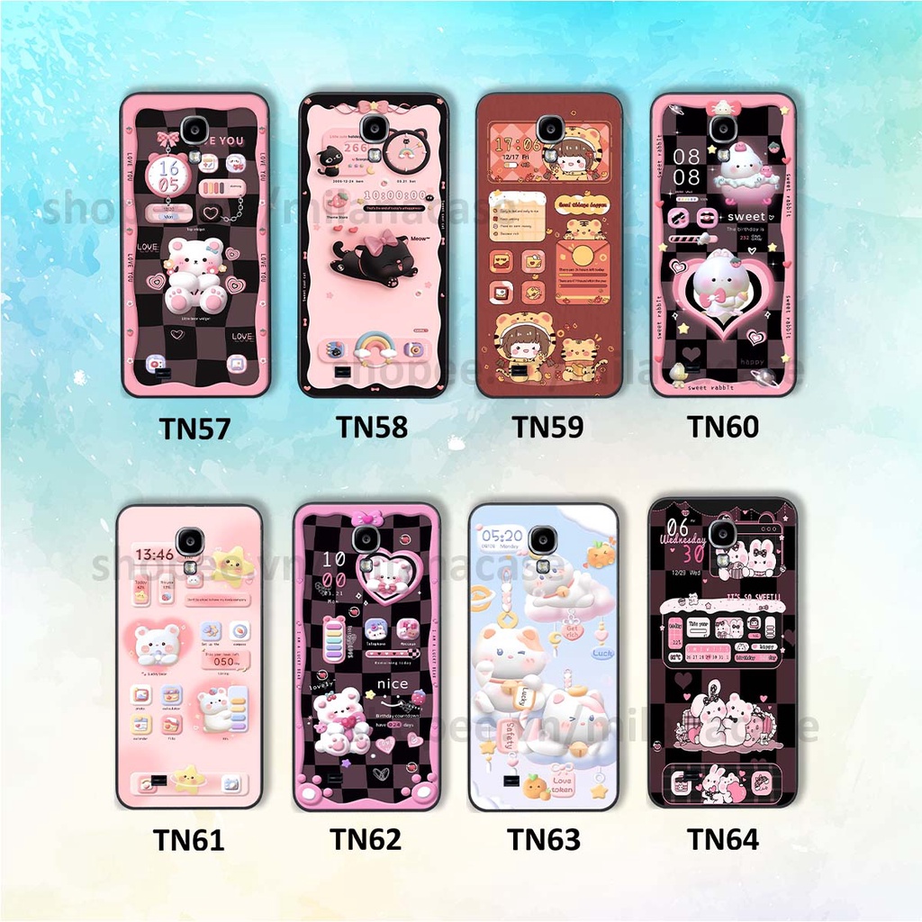 Ốp Samsung S4 / S5 hình đồng hồ icon gấu mèo cute cực dễ thương ngộ nghĩnh