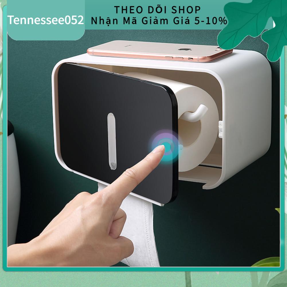 Tennessee052 Giá đỡ giấy vệ sinh treo tường PS ABS Hộp lưu trữ khăn không thấm nước Phụ kiện phòng tắm