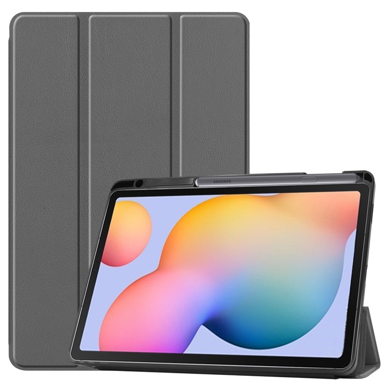 Bao Da Máy Tính Bảng Gập Ba Khúc 2020 Có Ngăn Đựng Bút Cho Samsung Galaxy Tab S7 Fe T730 T736 A7 T500 T505 Tab S7 T970 T975 T976
