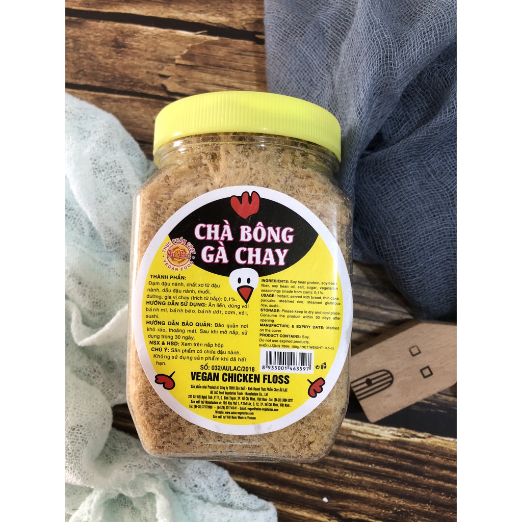 Chà Bông ÂU LẠC CHAY- GÀ- TÔM-THỊT-100G