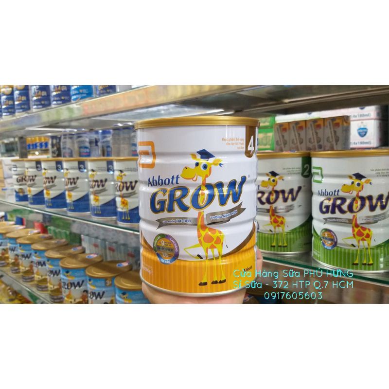 Sữa Abbott Grow (Hưu Cao cổ) , Lon 900 gam