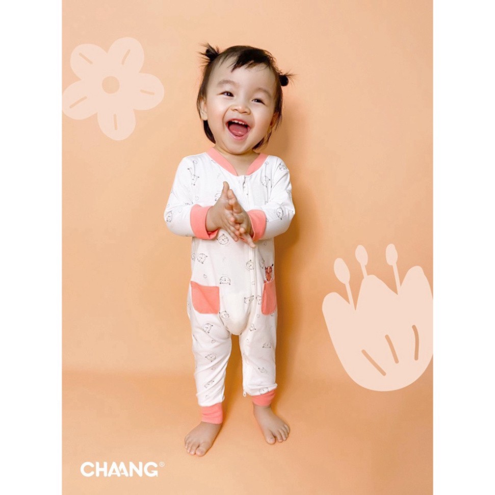 [CHÍNH HÃNG] Body dài tay khóa chéo chất liệu cotton cao cấp họa tiết Jungle Chaang - BST Jungle Cha