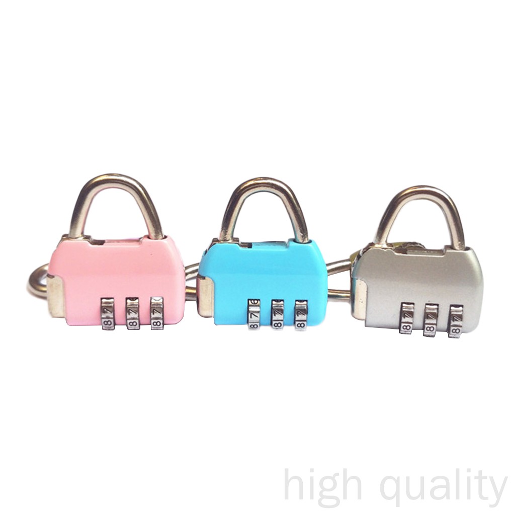 Khóa Hành Lý 3 Chữ Số Mini Bằng Kim Loại Mã 998 Tiện Dụng