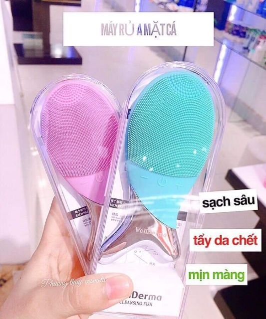 Máy rửa mặt con cá Wellderma Cleansing | BigBuy360 - bigbuy360.vn