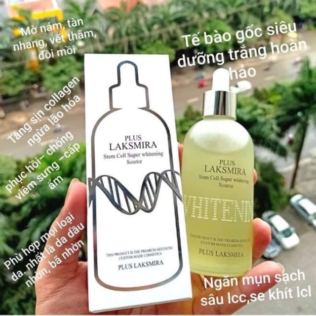 [Mã COS1904 giảm 8% đơn 300K] Tinh Chất Tế Bào Gốc Siêu Trắng Da Plus Laksmira 100ml