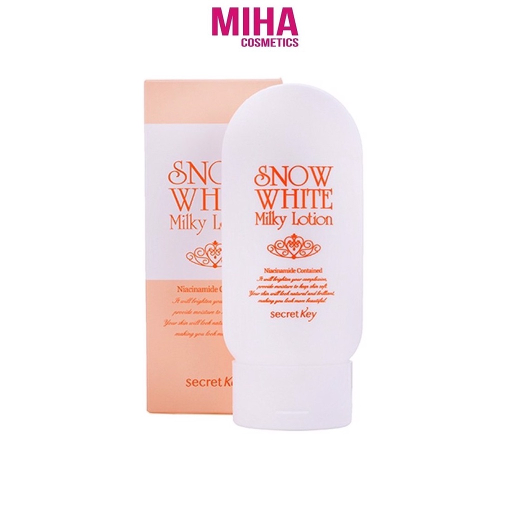 Sữa Dưỡng Thể Trắng Da Secret Key Snow White Milky Lotion 120gr Hàn Quốc