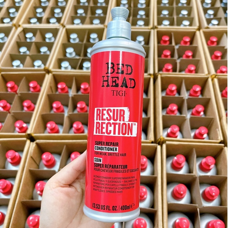 Combo Dầu Gội Xả Phục Hồi Hư Tổn Giúp Tóc Chắc Khỏe TIGI Bed Head Resurrection Super Repair 400ml/970ml