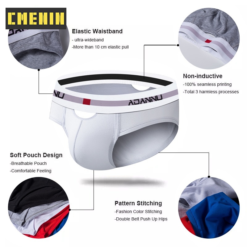 1 Quần Lót Nam Chất Liệu Cotton Thoáng Mát Ad7501