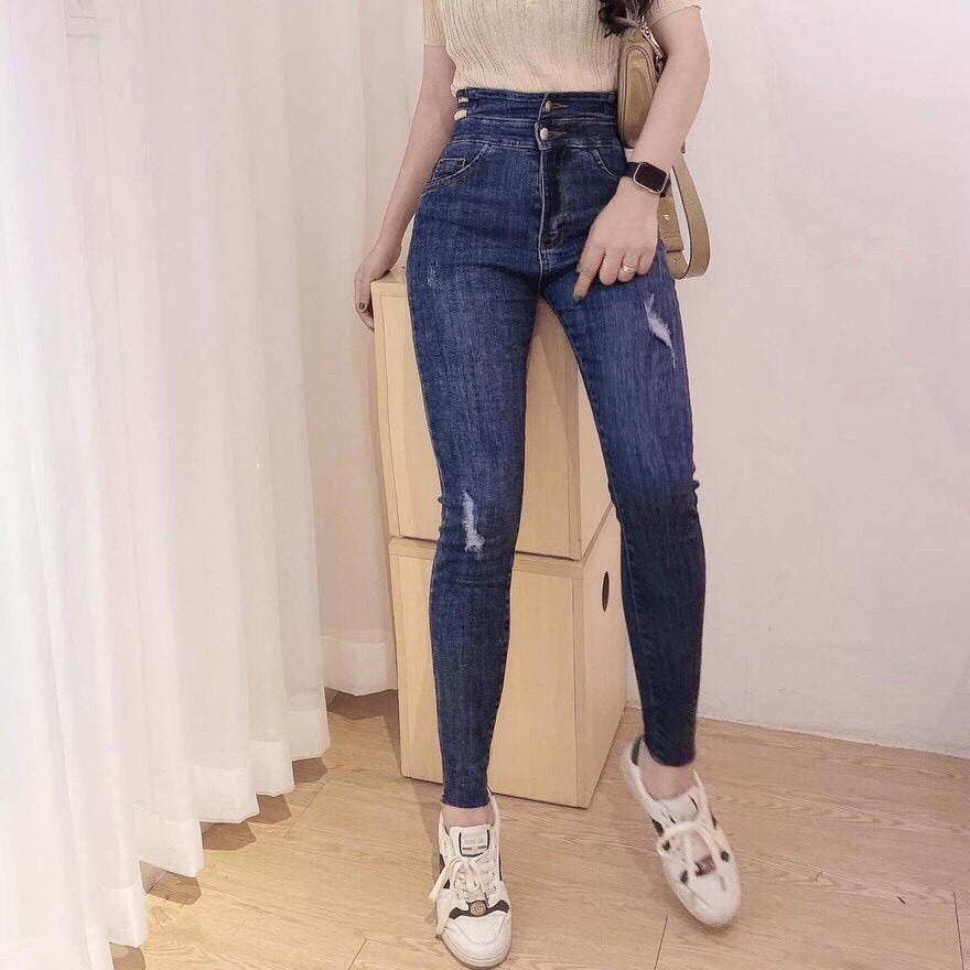 Quần jean nữ baggy quần xinh vải đẹp King168, quần jean thời trang cao cấp nữ MS473