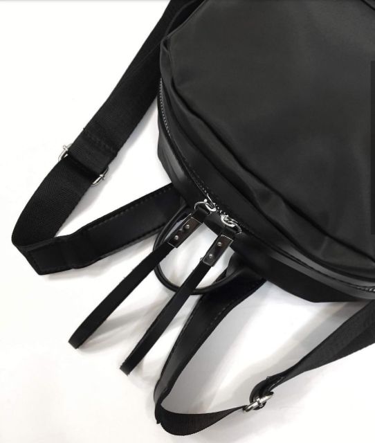 Balo vải PU viền da