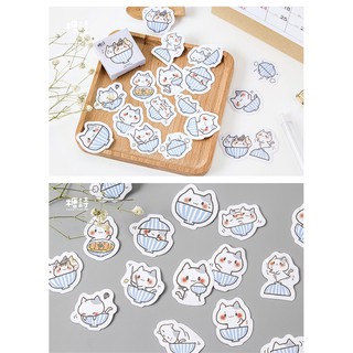 Bộ 45 nhãn dán Sticker Mèo