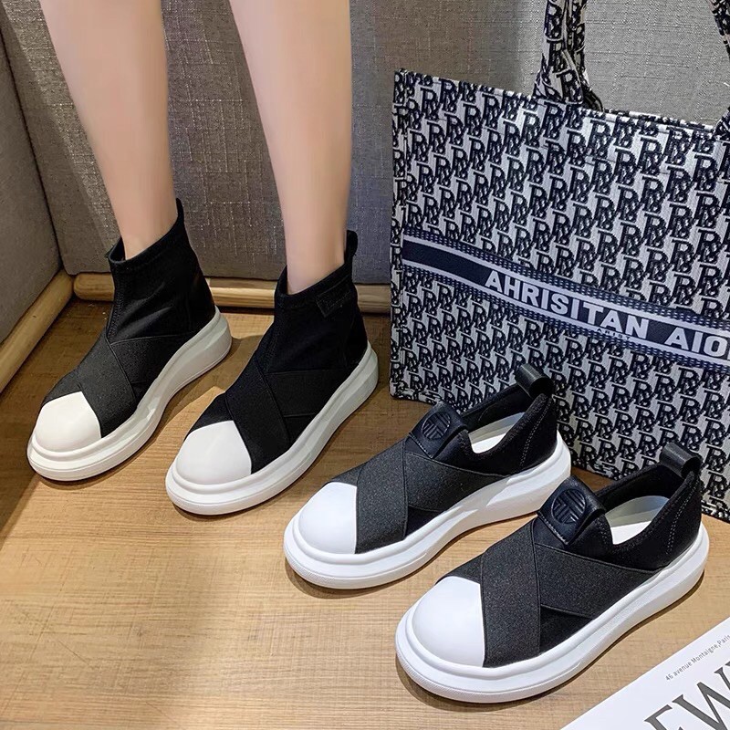 [Hàng Sẵn ] Giày lười vá trắng mới Cao Cấp | BigBuy360 - bigbuy360.vn