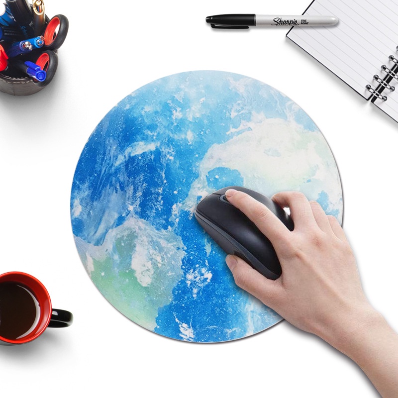 Miếng lót chuột hành tinh tròn chống trượt nhỏ gọn cho laptop máy tính Phặn Phặn