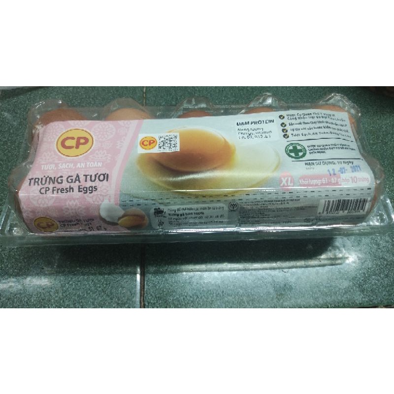 Ship liền- Trứng gà tươi vĩ 10 trứng ( chỉ giao Sài Gòn qua Nowship)