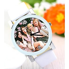 Đồng hồ nam nữ Blackpink dây trắng cực chất dành cho fan hâm mộ