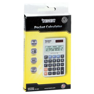 Máy tính bỏ túi Texet PC-1201 (Đen)