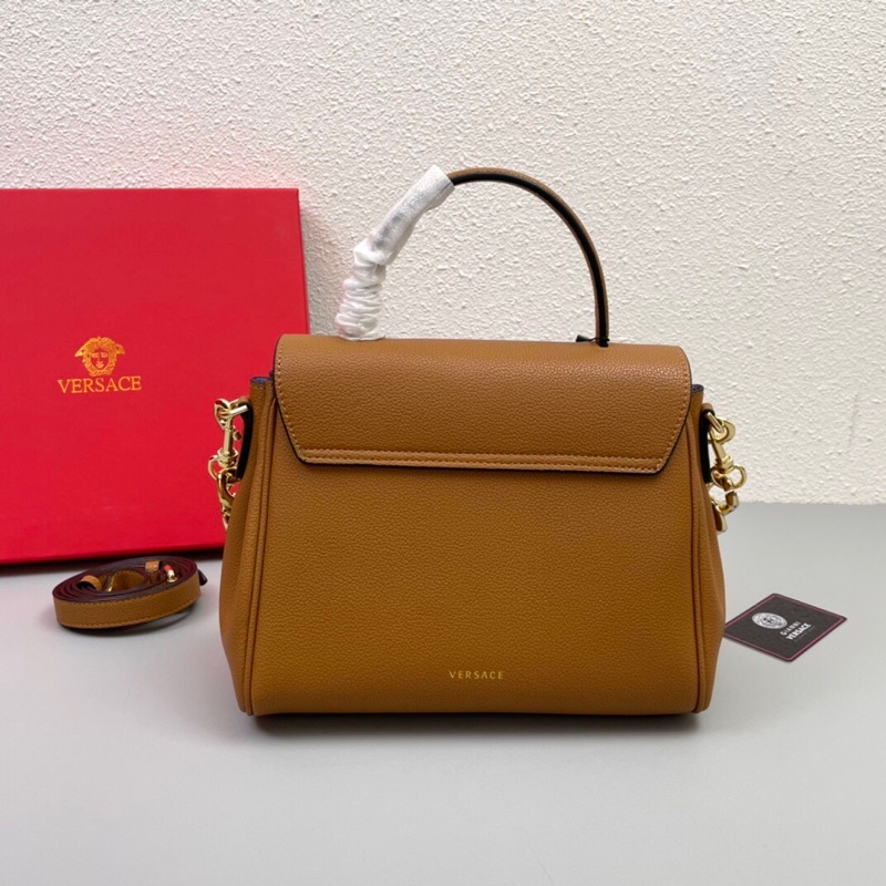 Túi xách/đeo vai màu trơn logo medusa thương hiệu Versace da thật cao cấp nhiều màu