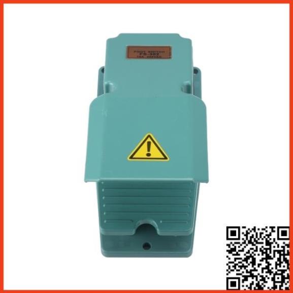 Công tắc cóc đạp TFS-302 vỏ nhôm kim loại kín nước, chống bụi có mái che bảo vệ dùng cho máy công cụ, khí nén thủy lực