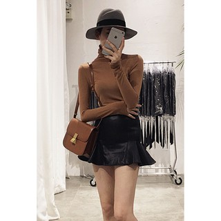 Áo len cổ lọ mỏng