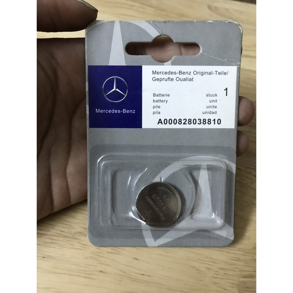 Pin chìa khóa ô tô Mercedes - Benz chính hãng 3V Panasonic CR2025, CR2032