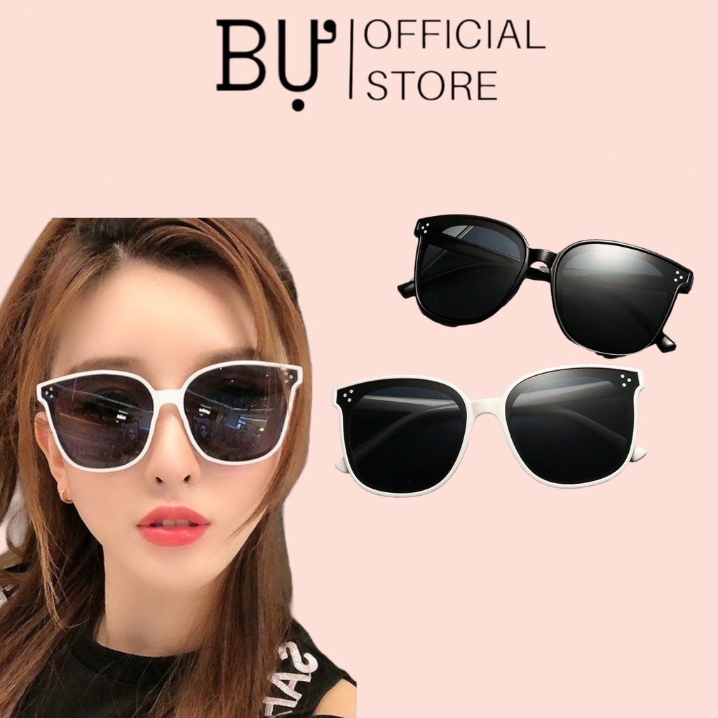 MẮT KÍNH RÂM MÀU TRẮNG NAM Nũ TRÒNG ĐEN 3 CHẤM ĐƠN GIẢN 155