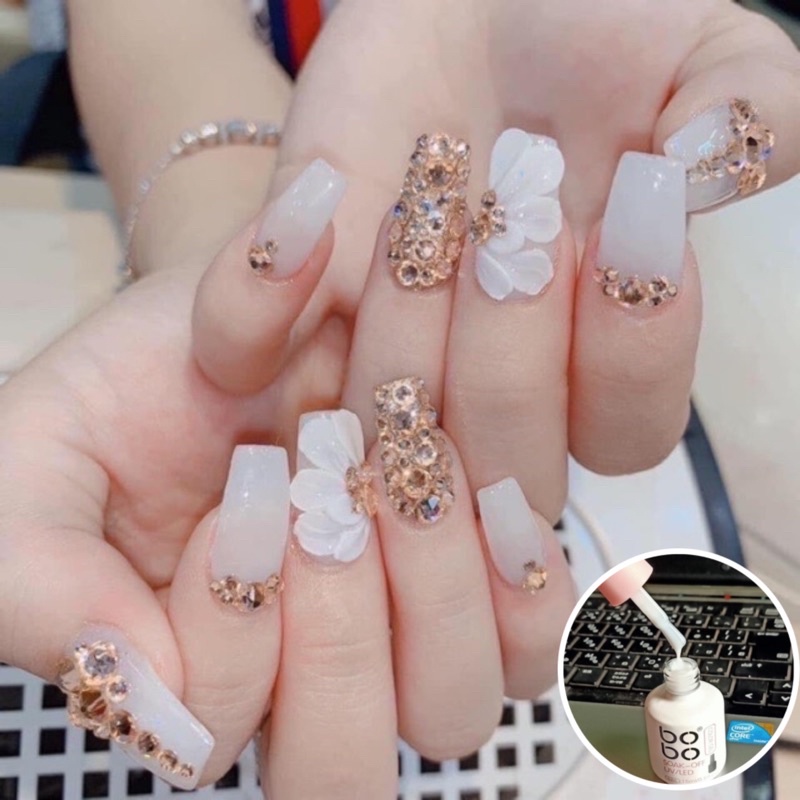 Sơn gel hot màu thạch gạo - phụ kiện nail