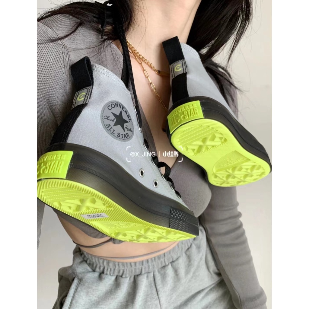 Giày Sneakers Converse Chuck Taylor All Star Cổ Cao Màu Xám Đen-1007