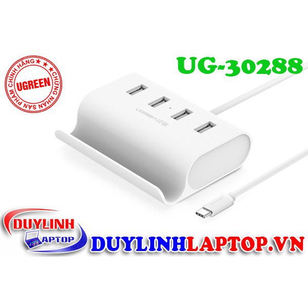 Cáp chuyển đổi USB Type C ra 4 cổng USB 2.0 Ugreen 30288 | USB C | USB Type C 3.1