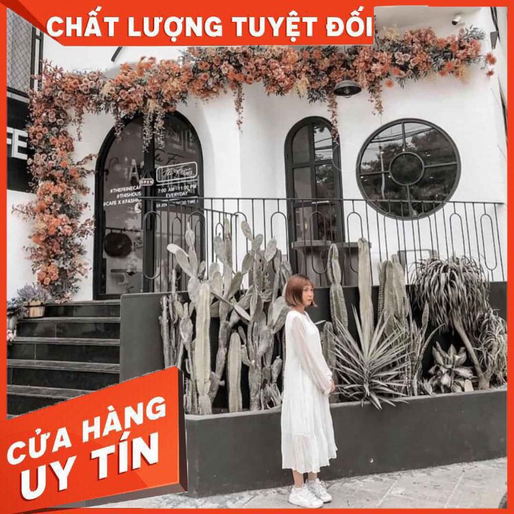 VÁY VOAN SUÔNG 3 TẦNG TAY DÀI - ĐẦM MAXI VOAN TRẮNG 2 LỚP CÔNG CHÚA MÀU ĐEN - Hàng nhập khẩu