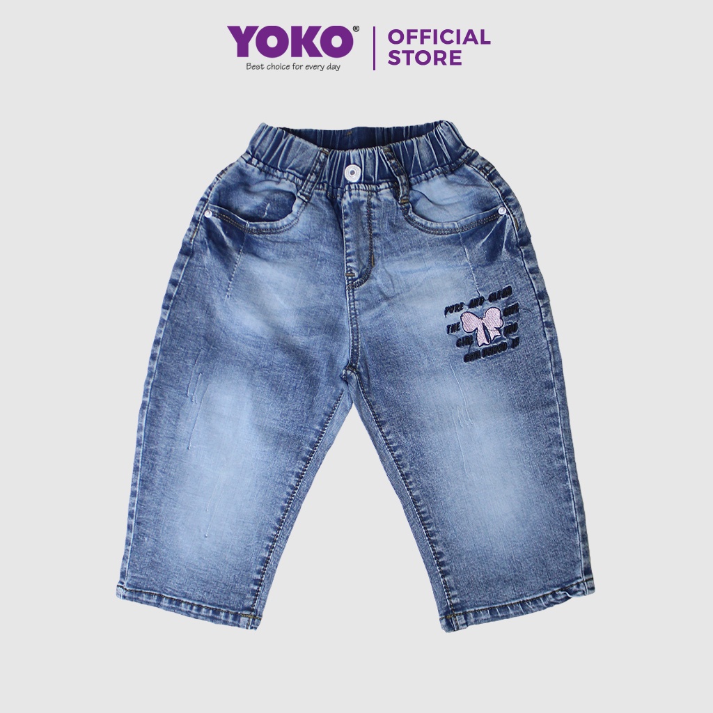 Quần Jean Lửng Cho Bé Gái (3-12 Tuổi) YOKO KID’S FASHION JE122