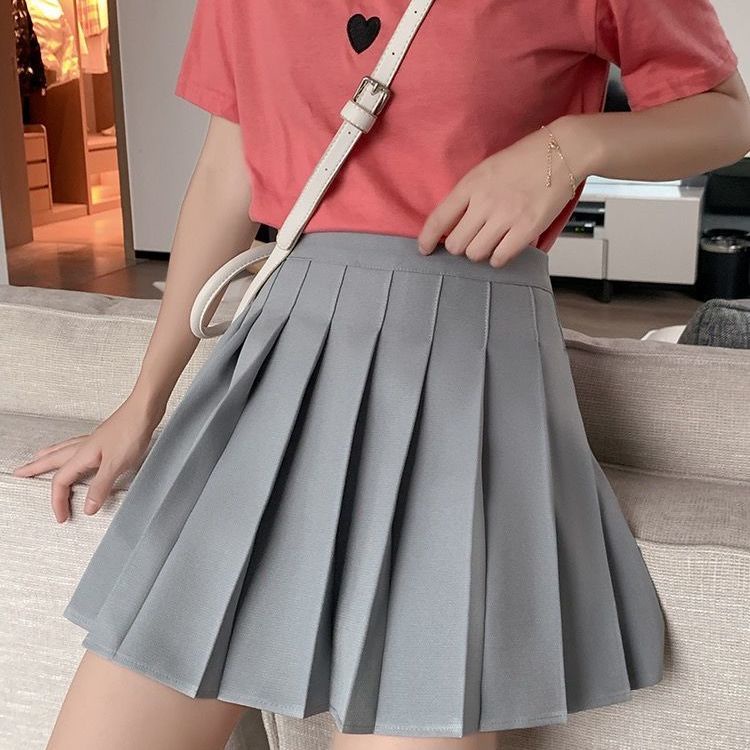 Chân Váy Chữ A Lưng Cao Xếp Ly Xinh Xắn Thời Trang Cho Nữ