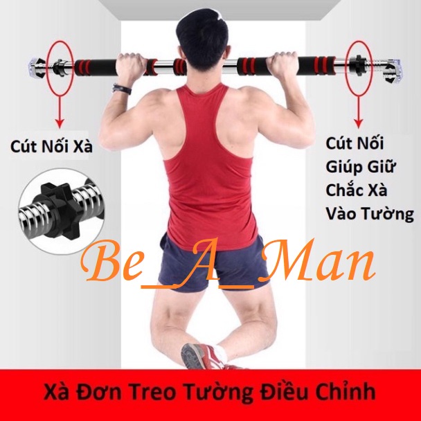 Thanh xà đơn, giá móc quần áo treo tường, treo xích đu, kéo giãn cột sống gắn cửa điều chỉnh DC009