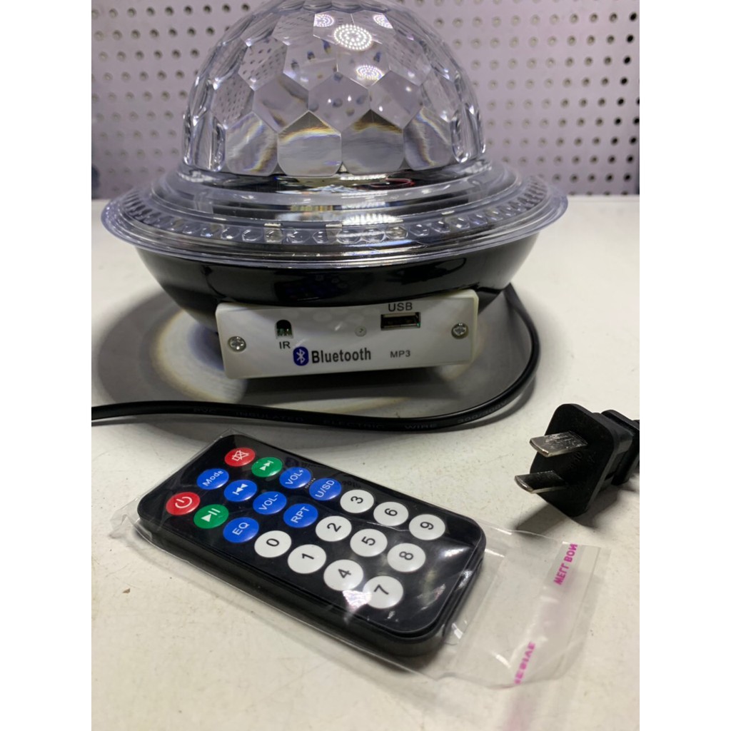Đèn LED sân khấu bar vũ trường chớp 7 màu, hiệu ứng nhấp nháy xoay theo nhạc có remote điều khiển