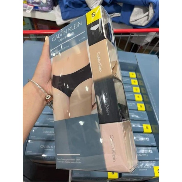 SET 4 QUẦN LÓT CK KHÔNG VIỀN CHÍNH HÃNG (Săn sale Costco Mỹ) size L
