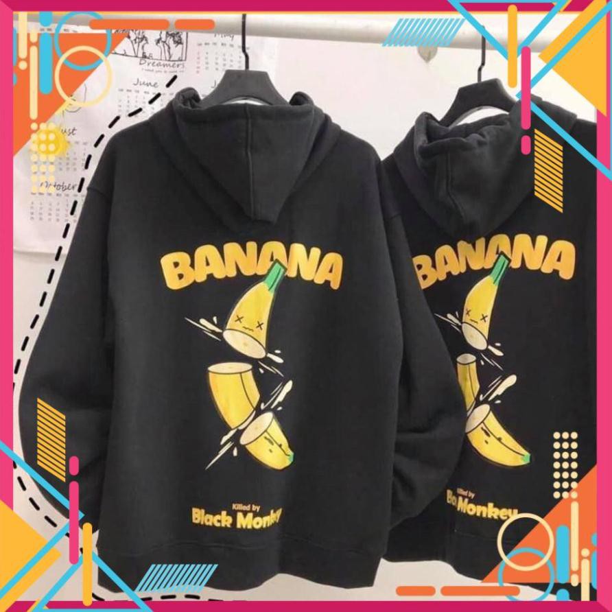 [Mặc là Auto Sang] Áo Khoác Nỉ In Hình Quả Chuối cực đẹp ( Loại nỉ dày vừa, mặc vừa ấm mà thoáng) | BigBuy360 - bigbuy360.vn