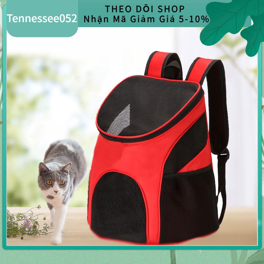 Hàng Sẵn Balo đựng chó mèo thoáng khí chống sốc có thể gập lại với tay cầm【Tennessee052】