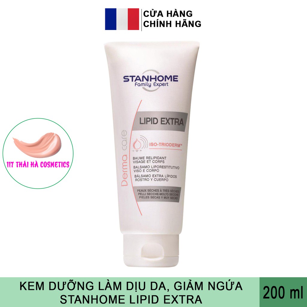 Kem dưỡng làm dịu, giảm ngứa cho da khô, nhạy cảm Stanhome Family Expert Lipid Extra 200ml