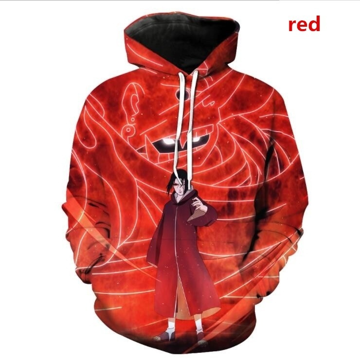 Áo Hoodies Tay Dài In Hình Naruto 3d Cá Tính Cho Nam Nữ